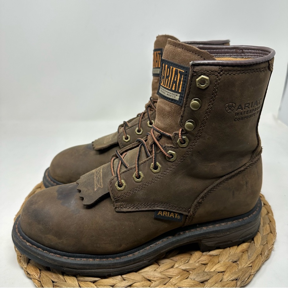 Ariat Workhog 8" Waterproof Composite Toe Work Bo… - image 4